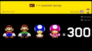 Super Mario Maker 2 – 4 Players (World 1, 2) Super Worlds Local Multiplayer Walkthrough Co Op