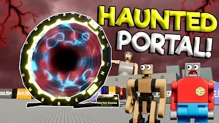 PORTAL OPENS UP HAUNTED LEGO CITY! - Brick Rigs Roleplay Gameplay - Haunted Lego Movie