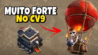 PASSO A PASSO COMO ATACAR COM LALOON NO CV9 | Clash Of Clans