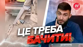 🤣Путінський мобіки носять заржавілі автомати просто на шнурках