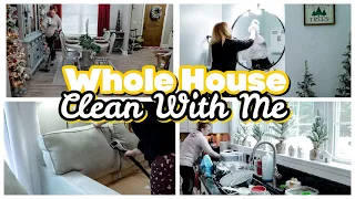 Whole House Clean With Me 2021 | Cleaning Motivation | Christmas Decorating