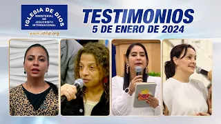 Testimonios 5 de enero de 2024 - Iglesia de Dios Ministerial de Jesucristo Internacional