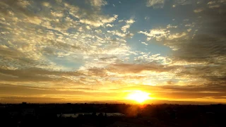Sunrise Timelapse on a Cloudy Morning | No Copyright Video | Hamilton New Zealand