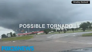 Video shows damage from possible tornado in Abbeville