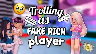 Trolling as A FAKE RICH PERSON In Royale High💵 ‖ Sam1r