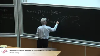 Nessim Sibony: Unique ergodicity for foliations on compact Kähler surfaces