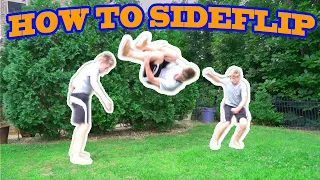 How to do a SIDEFLIP on Ground and Trampoline | BEST TUTORIAL | You can learn in 5 minutes! |