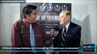 Enrique Metinides en la Premiere de El Hombre que Vio demasiado NP25TV 2017 01