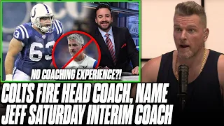 Pat McAfee Reacts To Colts Firing Frank Reich, Hiring Jeff Saturday As Interim Coach