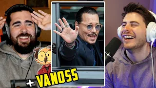 Nogla, Terroriser & Vanoss REACT to Johnny Depp Trial Verdict MEMES!