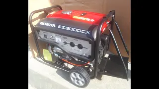 HONDA EZ3000CX-Self Start Generator 2.5 kW - with Genuine Wheels Kit and Side Battery Stand - ORION
