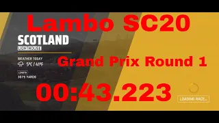 Asphalt 9 - Lamborghini SC20 Grand Prix Round 1 - Lighthouse Touchdrive - 00:43.223