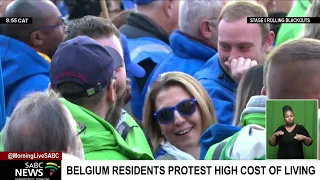 Belgium residents protest high cost of living