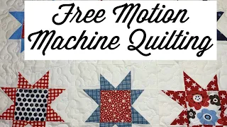 Free Motion quilting - how to quilt - learn to quilt with your sewing machine - small quilt