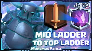 MID LADDER TO TOP LADDER WITH PEKKA BRIDGE SPAM !! - Clash Royale