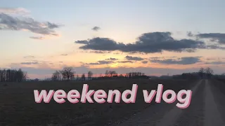 EARLY SPRING WEEKEND VLOG | making burritos in the forest