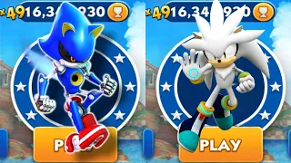 Sonic Dash - Metal Sonic VS Silver Sonic _ Movie Sonic vs All Bosses Zazz Eggman