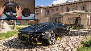 Lamborghini Centenario | Forza Horizon 5 | (Steering Wheel + Shifter) Gameplay