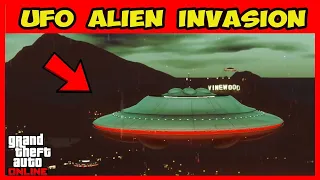 GTA ONLINE UFO INVASION EVENT!! How to activate all Alien UFO in GTA 5 Online!