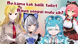 Kobo yang balik dari toilet selalu bawa senpai ke Kaela dan Zeta【HololivdID】