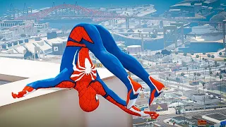 GTA 5 Spiderman Ragdolls Moments Compilation(Episode32)||Euphoria Physics,Fails,jumps Funy Moments||