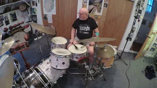 Early 60's Gretsch Drum Set with Trans. Stamp Cymbals