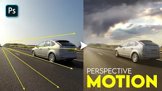 How to Generate Perspective Motion Blur in Photoshop cc 2021 l perspective warp photoshop
