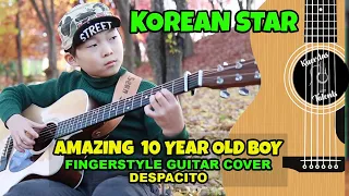 KOREAN STAR AMAZING 10 YEAR OLD  SEAN SONG GUITAR SKILL ( Despacito Guitar Cover)