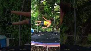 Backflip 360 tutorial on trampoline! #backfull #fulltwist #shorts #tutorial