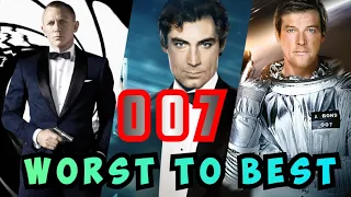 James Bond Movies Worst To Best | 007 Movies