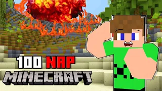 100 NAP EGY LAKATLAN SZIGETEN A MINECRAFT-BAN! 😱