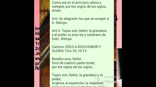 Laudes con cantos para el lunes 29 abril 2024.