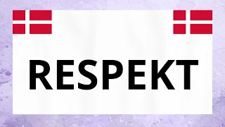 Learn Danish - Hvad er respekt? (What is respect?) #monologue