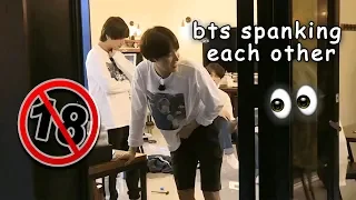 bts spanking each other