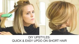 How to Create a Quick & Easy Updo on Short Hair | DIY Upstyles | Kenra Professional