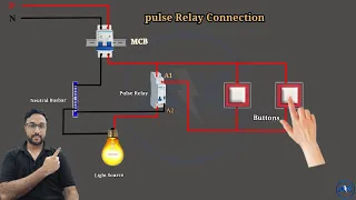 pulse on pulse off relay.Pulse relay wiring diagram||impulse relay|latching relay|latching relay 24v