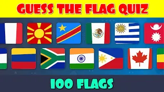 Guess the 100 Flags Quiz Challenge | Flags of the World Quiz