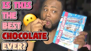 IS THIS THE BEST CHOCOLATE EVER? TRYING MR BEAST FEASTABLES FOR THE FIRST TIME.