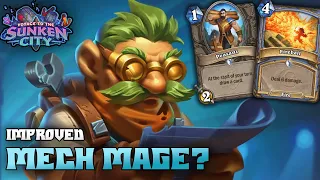Trying out the best version of Mech Mage |Hearthstone Voyage to the Sunken City
