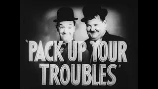 Laurel & Hardy - Pack Up Your Troubles Trailer - 1932