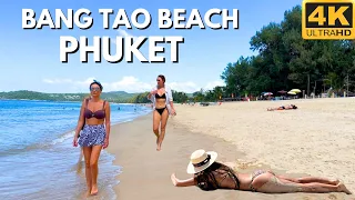 [4K]  Bang Tao beach walk. The most luxury beach in Phuket.