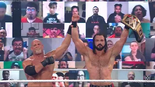 Drew McIntyre defeats Goldberg at the royal rumble!!