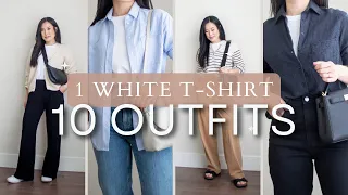 10 T-SHIRT OUTFITS FOR FALL | casual & comfy outfits to transition into fall
