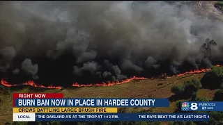 Hardee County fire burns 1,700 acres, about 80 percent contained