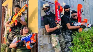 Superheroes Nerf: Couple  X-Shot Nerf Guns Fight Against Criminal Group Battle With Bad Guys+ More