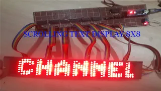 How to Make a Large Scrolling Text Display at Home. Scrolling Text LED Display| 8x48 LED Matrix