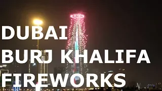 Dubai Burj Khalifa New Year Fireworks 2019 | Dubai New Year's Eve 2019 @Dubai Mall
