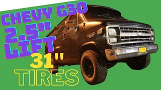 LIFTING A CHEVY VAN G30 TO FIT 31's