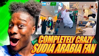 Completely Crazy Saudi Arabia Fans Reactions To 2-1 Goal Against Argentina In The World Cup REACTION