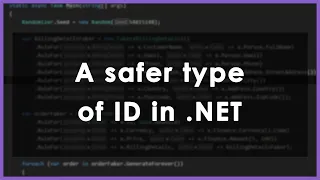 Stop using IDs that don’t mean anything in .NET